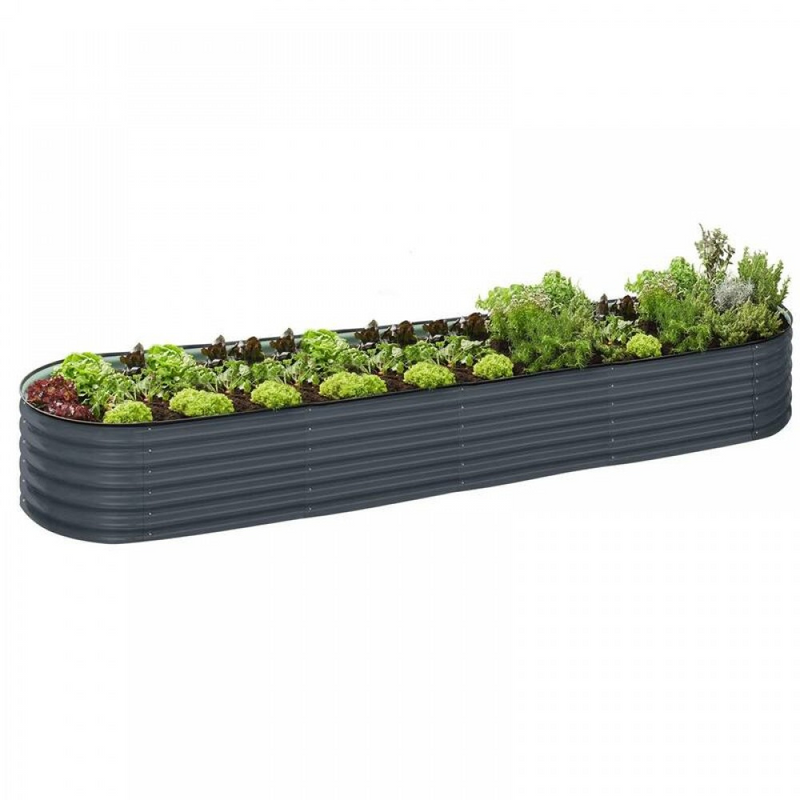 Galvanised Steel Raised Garden Bed Kit