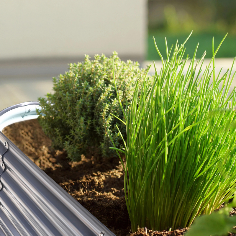 Galvanised Steel Raised Garden Bed Kit