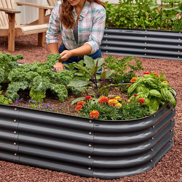 Galvanised Steel Raised Garden Bed Kit